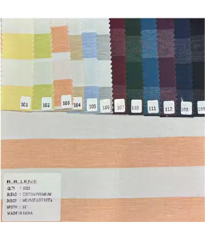 High Quality R.R. Lene Cotton Fabric Premium Combed Melange Weft Patta Woven Technique Fancy Shirting Garment Lining for Boys