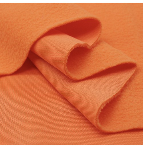 Custom pile length french terry fabric double brushed poly fabric fleece for Popular winter garment