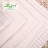 factory certified natural stripe colored 100% pure cotton fabric for baby clothing