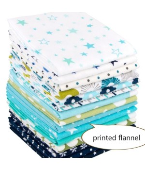 Wholesale 100% Cotton Fleece Fabric Plaid Flannel Shirting Fabric Baby Cotton Fabric For Kids Sleepwear