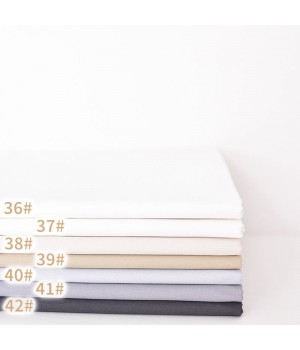 Hot Sale Solid Color White 100% Cotton Fabric for Men's Shirt Poplin Fabric 100% Cotton or Customized Plain Dyed 100m/ Roll