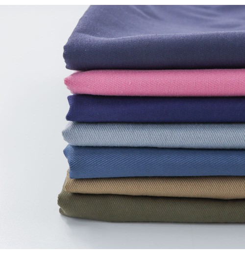 Ready to ship Yarn Dyed Fabric 100% Cotton 240 gsm Twill Cotton Fabric tissus pour vetements for workwear clothing