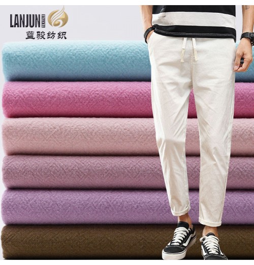 Pink 100 cotton fabric white cotton fabric 180 gsm cotton fabric for men trouser