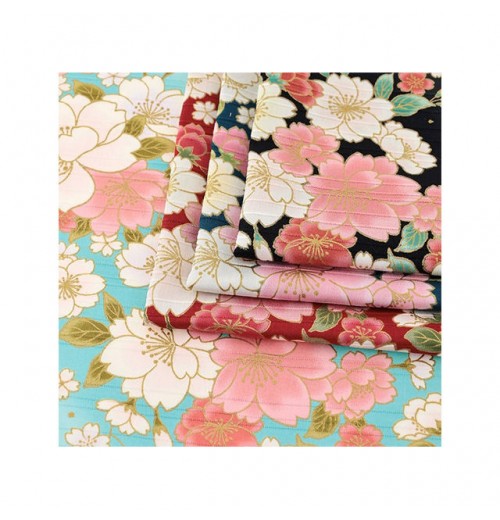 Japanese Pattern Texistyle Custom Women Clothing 100% cotton fabric