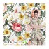 Fashion Dress Fabric 150gsm 100% Cotton Floral Printed Satin Fabric Silk Floral Print Cotton Fabric For Women Garment