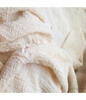 100% Cotton Crepe Fabric Canvas Mesh Customized Buyer Requirement Material Sustainable Reusable High Quality Ecofriendly Soft